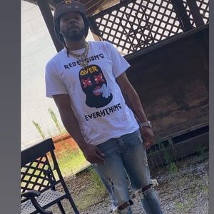White Rebel Gang Over Everything Tees